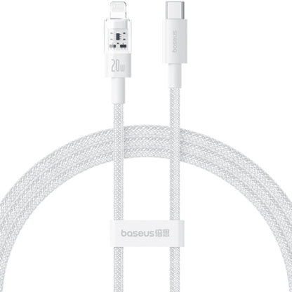 Datový a nabíjecí kabel USB-C - Lightning Baseus Gem, 20W, 2m, bílý P10373001211-01