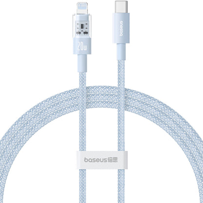 Datový a nabíjecí kabel USB-C - Lightning Baseus Gem, 20W, 2m, Modrý P10373001311-01