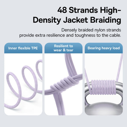 USB-C to Lightning Baseus Gem Data and Charging Cable, 20W, 2m, Purple P10373001511-01
