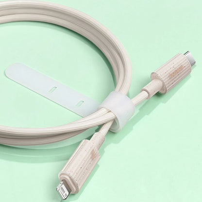 USB-C to Lightning Data and Charging Cable - Baseus Habitat, 20W, 2m, Green P10360201631-01