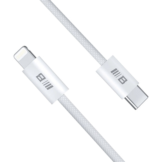Datový a nabíjecí kabel USB-C - Lightning Blueo, 20W, 1.2m, Bílý