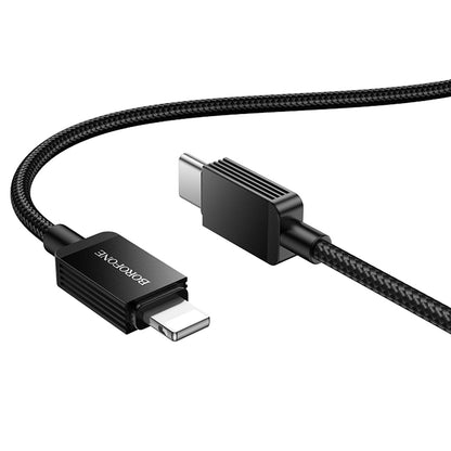 Datový a nabíjecí kabel USB-C - Lightning Borofone BX120 Placer, 27W, 1m, Černý