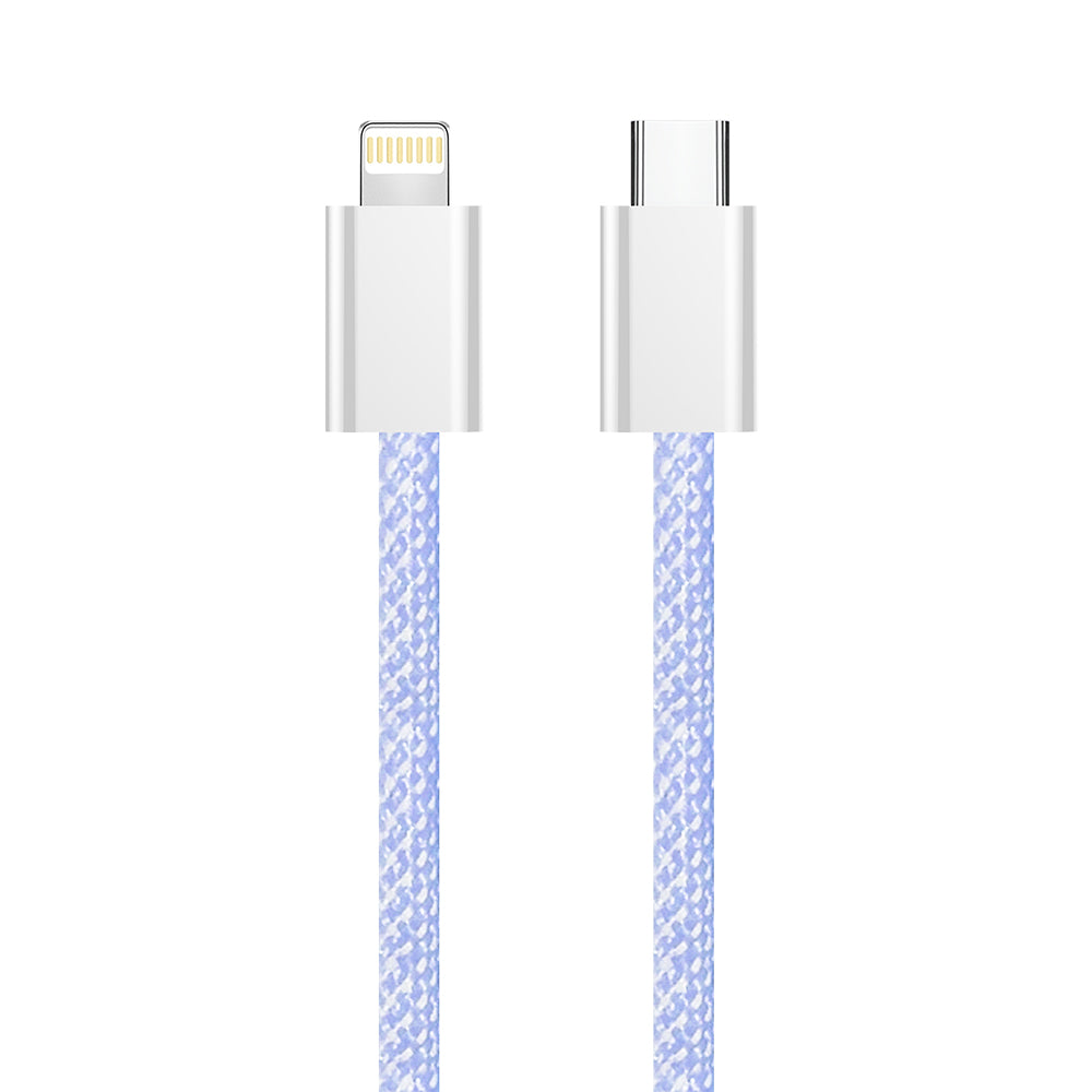 Datový a nabíjecí kabel USB-C - Lightning ColorWay CW-CBPDCL061, 27W, 1m, Fialový