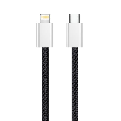 Datový a nabíjecí kabel USB-C - Lightning ColorWay CW-CBPDCL061, 27W, 1m, černý