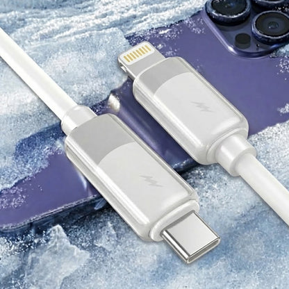 Datový a nabíjecí kabel USB-C - Lightning Lito LD07, 27W, 1m, Bílý