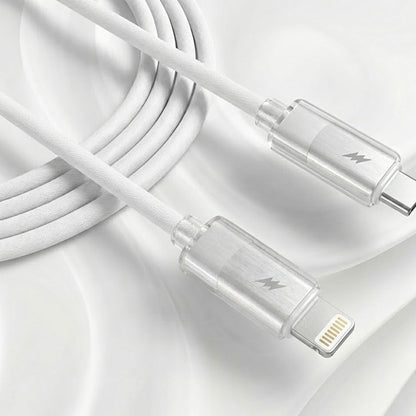 Datový a nabíjecí kabel USB-C - Lightning Lito LD07, 27W, 1m, Bílý