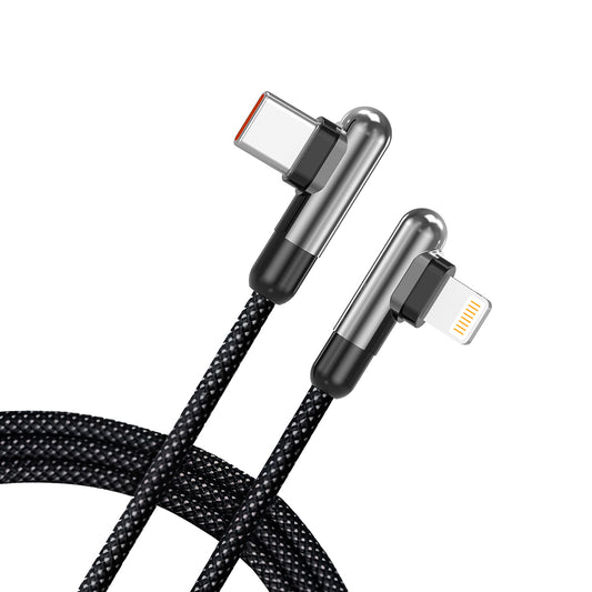 Datový a nabíjecí kabel USB-C - Lightning Lito LD13CL, 30W, 1m, černý