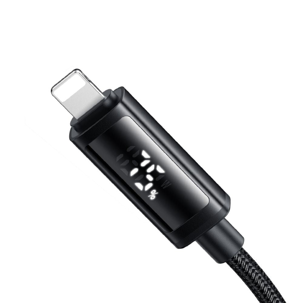 Datový a nabíjecí kabel USB-C - Lightning McDodo CA-7990 Display, 36W, 1.2m, Černý