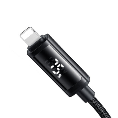 Datový a nabíjecí kabel USB-C - Lightning McDodo CA-7990 Display, 36W, 1.2m, Černý