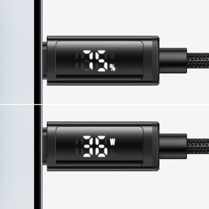 Datový a nabíjecí kabel USB-C - Lightning McDodo CA-7990 Display, 36W, 1.2m, Černý
