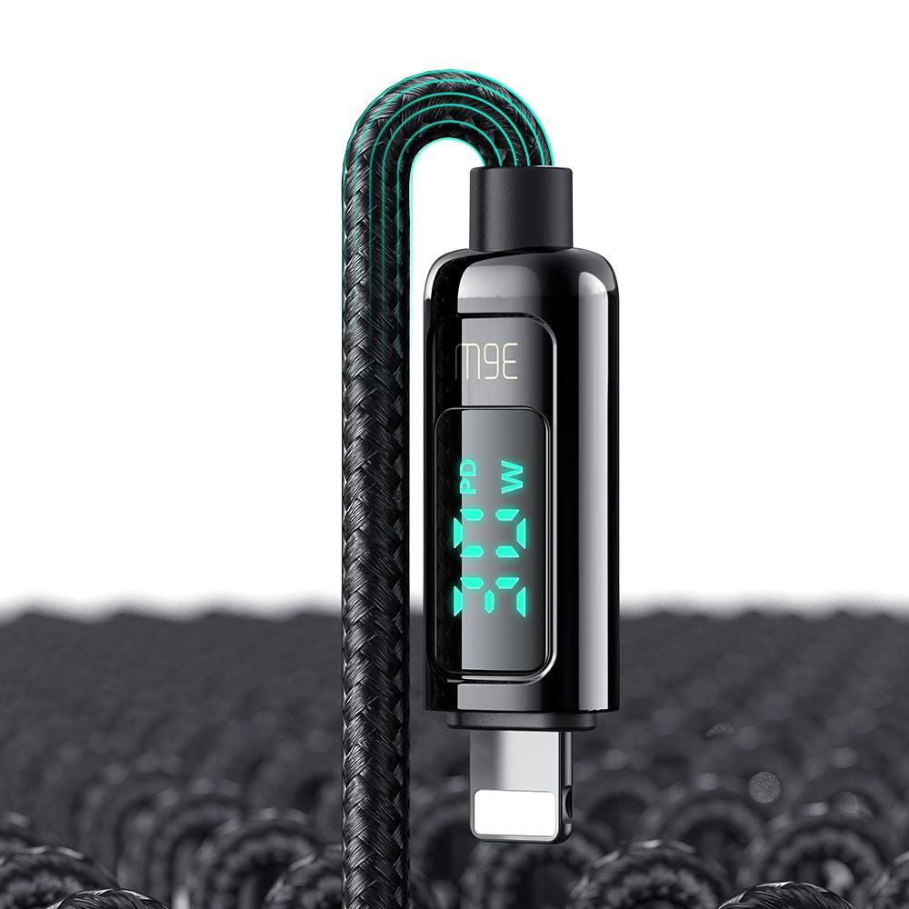 Datový a nabíjecí kabel USB-C - Lightning McDodo CA-8810 Display, 36W, 1.2m, černý