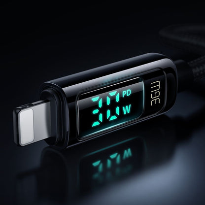 Datový a nabíjecí kabel USB-C - Lightning McDodo CA-8810 Display, 36W, 1.2m, černý