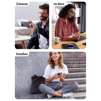 Datový a nabíjecí kabel USB-C - Lightning UGREEN US171 (10493), 20W, 1m, bílý