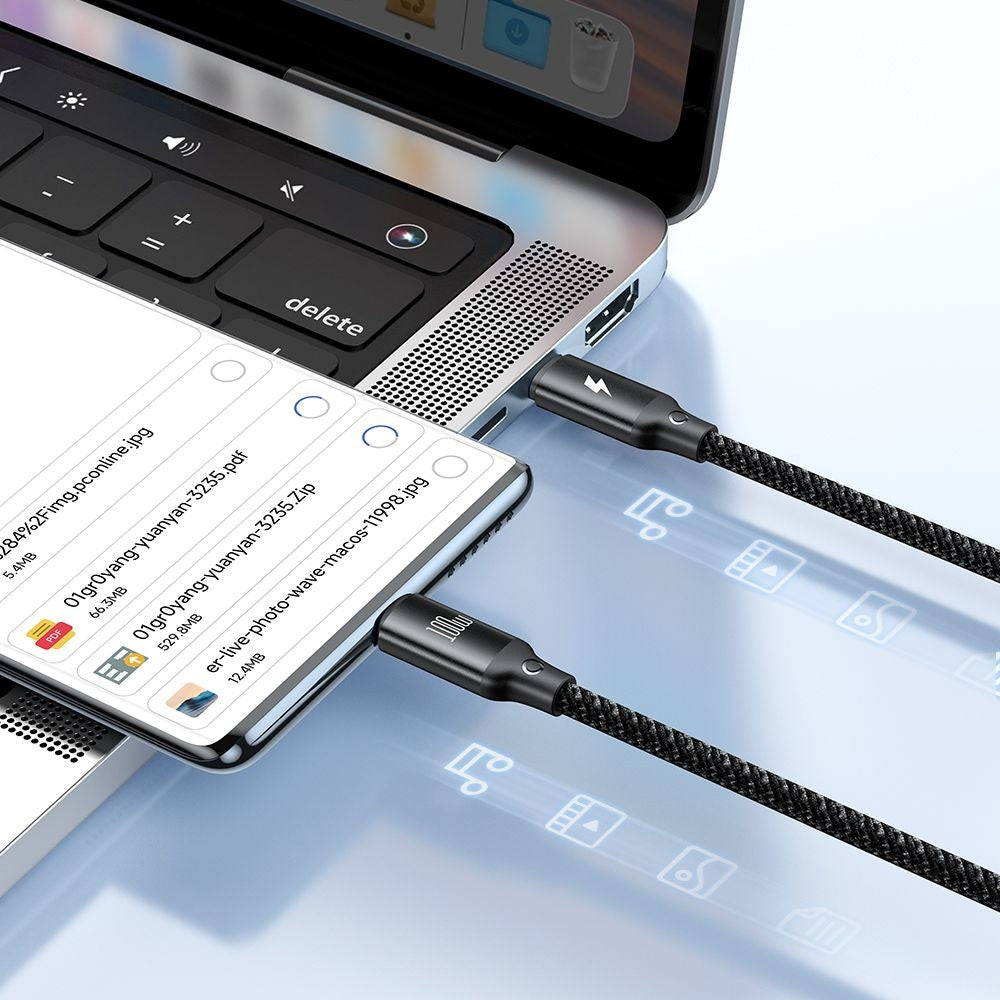 Kabel pro nabíjení USB-C - Lightning / USB-C / QI McDodo CA-4940 3v1, 100W, 1.2m, černý