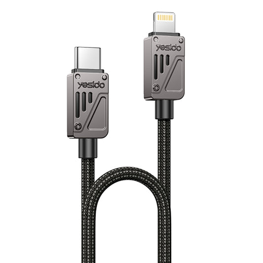 Datový a nabíjecí kabel USB-C - Lightning Yesido CA195, 27W, 1.2m, Černý