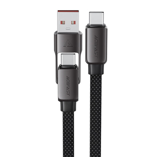 USB-C Data and Charging Cable - USB-A / USB-C Acefast C13-04, 60W, 1.2m, Black