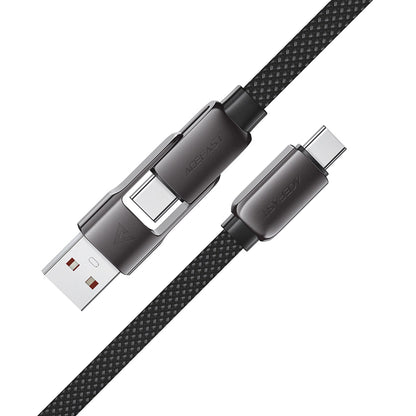 Datový a nabíjecí kabel USB-C - USB-A / USB-C Acefast C13-04, 60W, 1.2m, černý