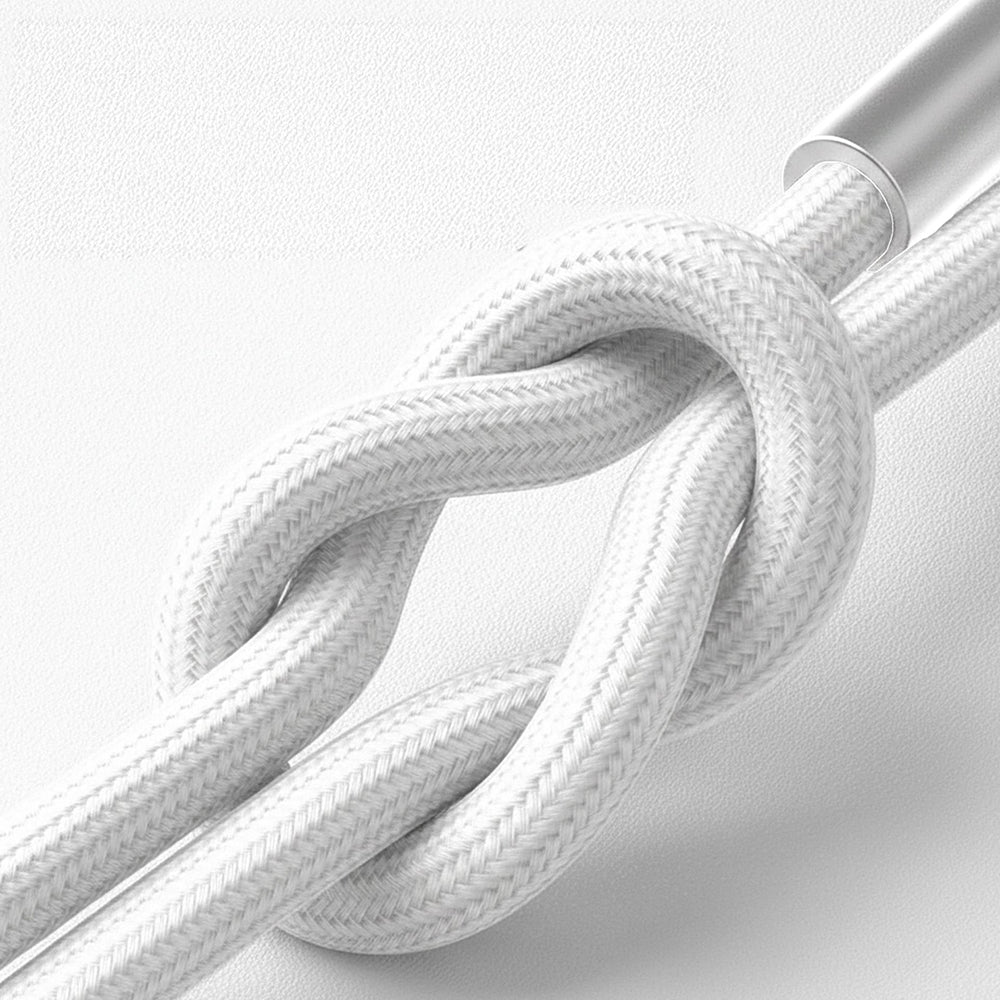 Datový a nabíjecí kabel USB-C - USB-C 3MK Hyper N, 100W, 2m, bílý