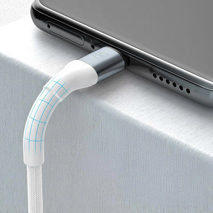 Datový a nabíjecí kabel USB-C - USB-C 3MK Hyper N, 100W, 2m, bílý