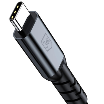 Datový a nabíjecí kabel USB-C - USB-C 3MK Hyper N Thunderbolt 4, 240W, 2m, černý