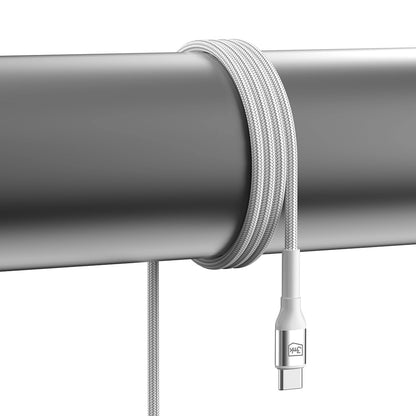 Datový a nabíjecí kabel USB-C - USB-C 3MK Hyper N, 60W, 1m, Bílý