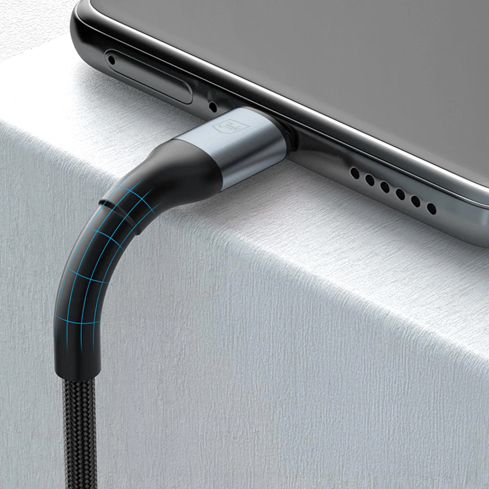 Datový a nabíjecí kabel USB-C - USB-C 3MK Hyper N, 60W, 2m, černý