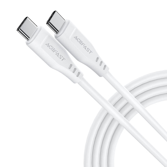 USB-C Data and Charging Cable - USB-C Acefast C3-03, 60W, 1.2m, White