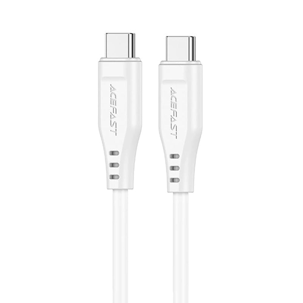 Datový a nabíjecí kabel USB-C - USB-C Acefast C3-03, 60W, 1.2m, bílý