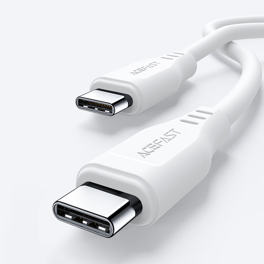 Datový a nabíjecí kabel USB-C - USB-C Acefast C3-03, 60W, 1.2m, bílý