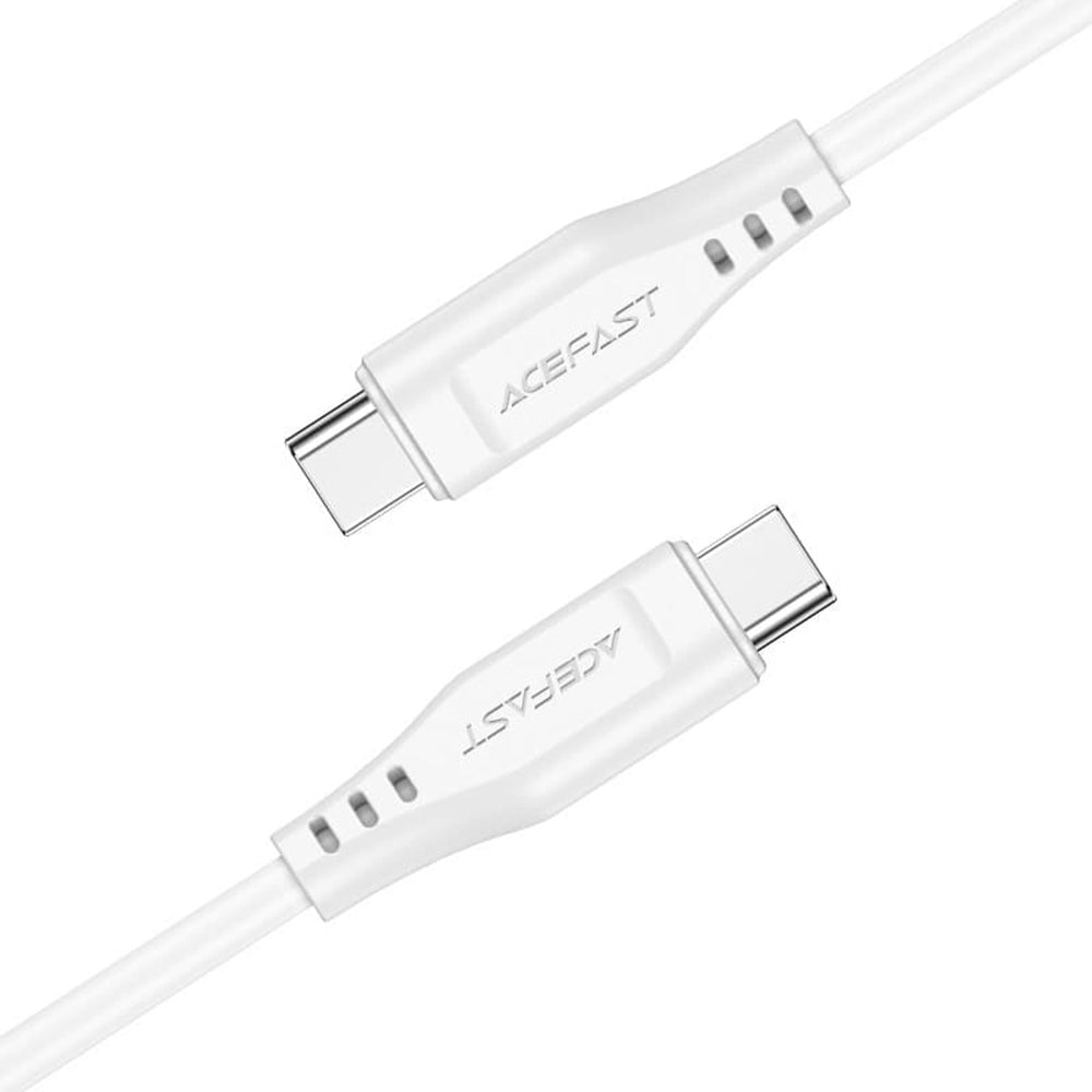 Datový a nabíjecí kabel USB-C - USB-C Acefast C3-03, 60W, 1.2m, bílý