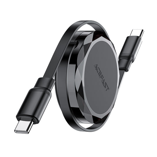 Datový a nabíjecí kabel USB-C - USB-C Acefast C13-03, 60W, 0.8m, černý