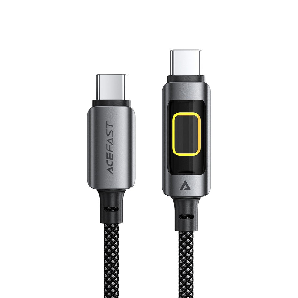 Datový a nabíjecí kabel USB-C - USB-C Acefast C21-03, 60W, 1.2m, černý