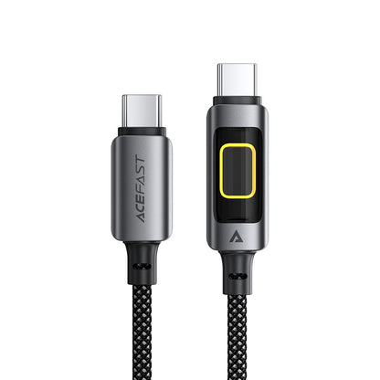 Datový a nabíjecí kabel USB-C - USB-C Acefast C21-03, 60W, 1.2m, černý