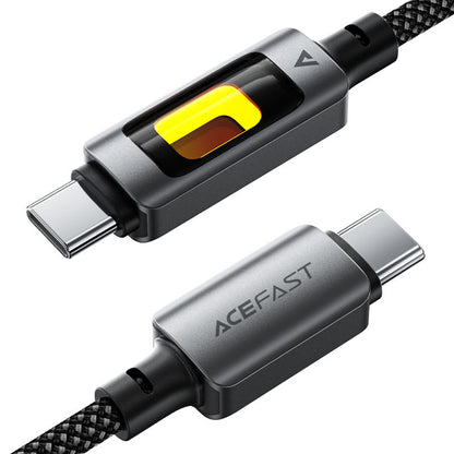 Datový a nabíjecí kabel USB-C - USB-C Acefast C21-03, 60W, 1.2m, černý
