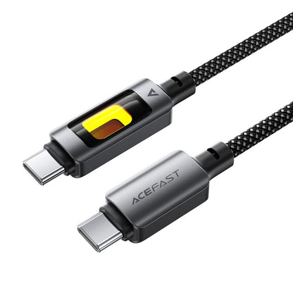 Datový a nabíjecí kabel USB-C - USB-C Acefast C21-03, 60W, 1.2m, černý