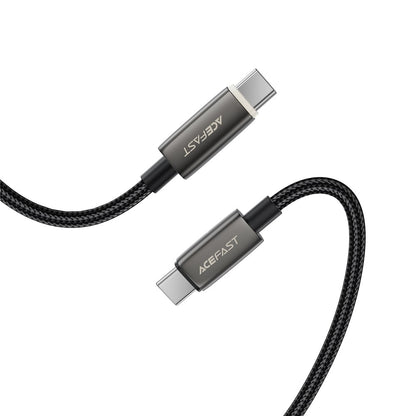 Datový a nabíjecí kabel USB-C - USB-C Acefast C23-03, 60W, 1.2m, černý.