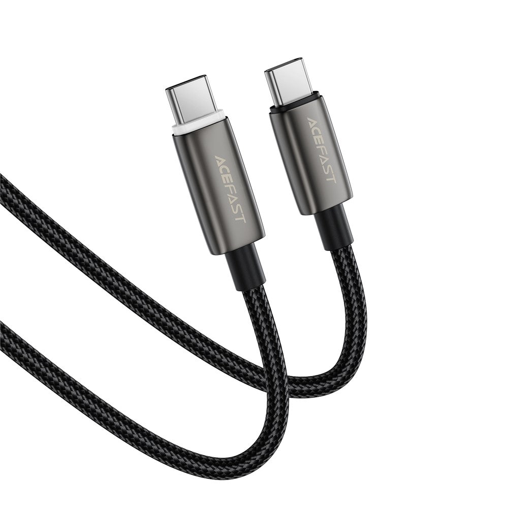 Datový a nabíjecí kabel USB-C - USB-C Acefast C23-03, 60W, 1.2m, černý.