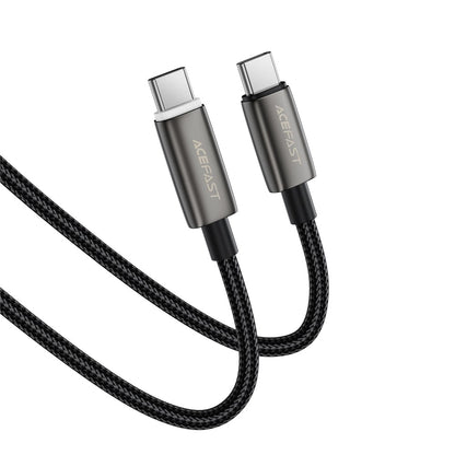 Datový a nabíjecí kabel USB-C - USB-C Acefast C23-03, 60W, 1.2m, černý.