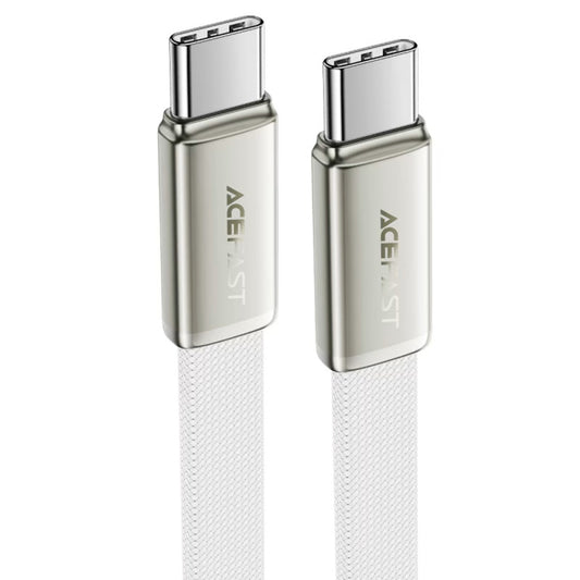Datový a nabíjecí kabel USB-C - USB-C Acefast C24-03, 60W, 1.2m, Bílý