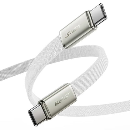 Datový a nabíjecí kabel USB-C - USB-C Acefast C24-03, 60W, 1.2m, Bílý
