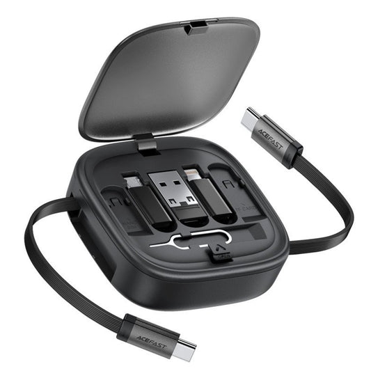 Datový a nabíjecí kabel USB-C - USB-C Acefast Travel J3, 60W, 0,95m, černý