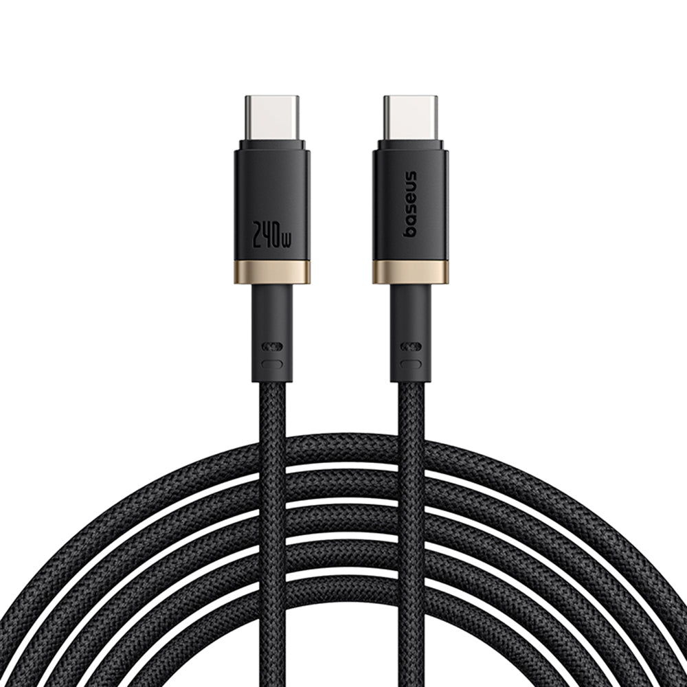 Datový a nabíjecí kabel USB-C - USB-C Baseus Dura, 240W, 1m, Zlatě černý P10377803U03-00