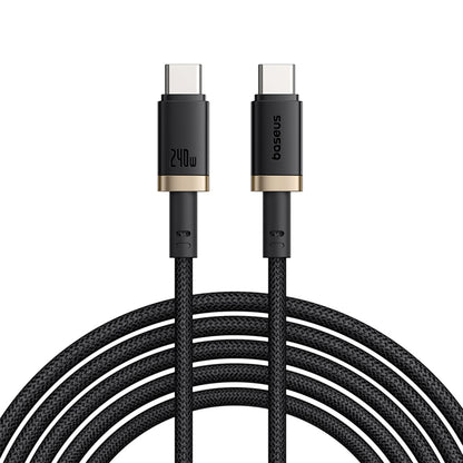 Datový a nabíjecí kabel USB-C - USB-C Baseus Dura, 240W, 1m, Zlatě černý P10377803U03-00
