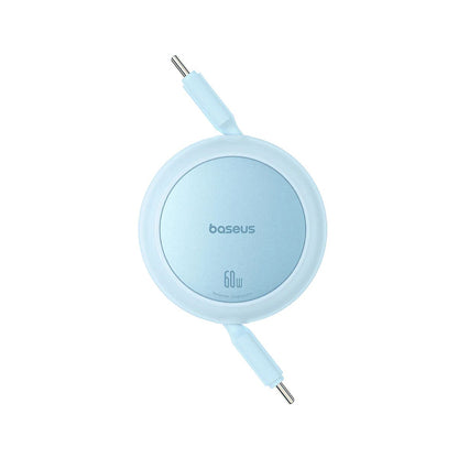 Datový a nabíjecí kabel USB-C - USB-C Baseus Free2Pull Mini Retractable, 60W, 1m, Modrý P10364500311-01