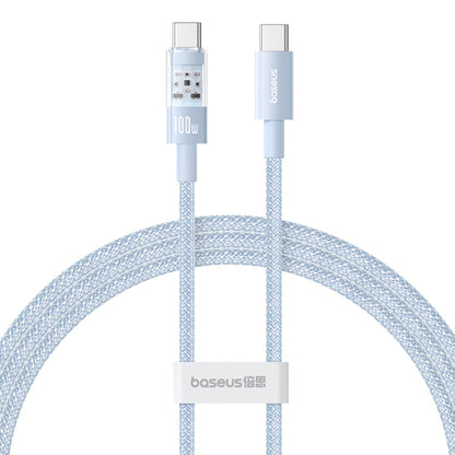 Datový a nabíjecí kabel USB-C - USB-C Baseus Gem, 100W, 2m, Modrý P10373000311-01