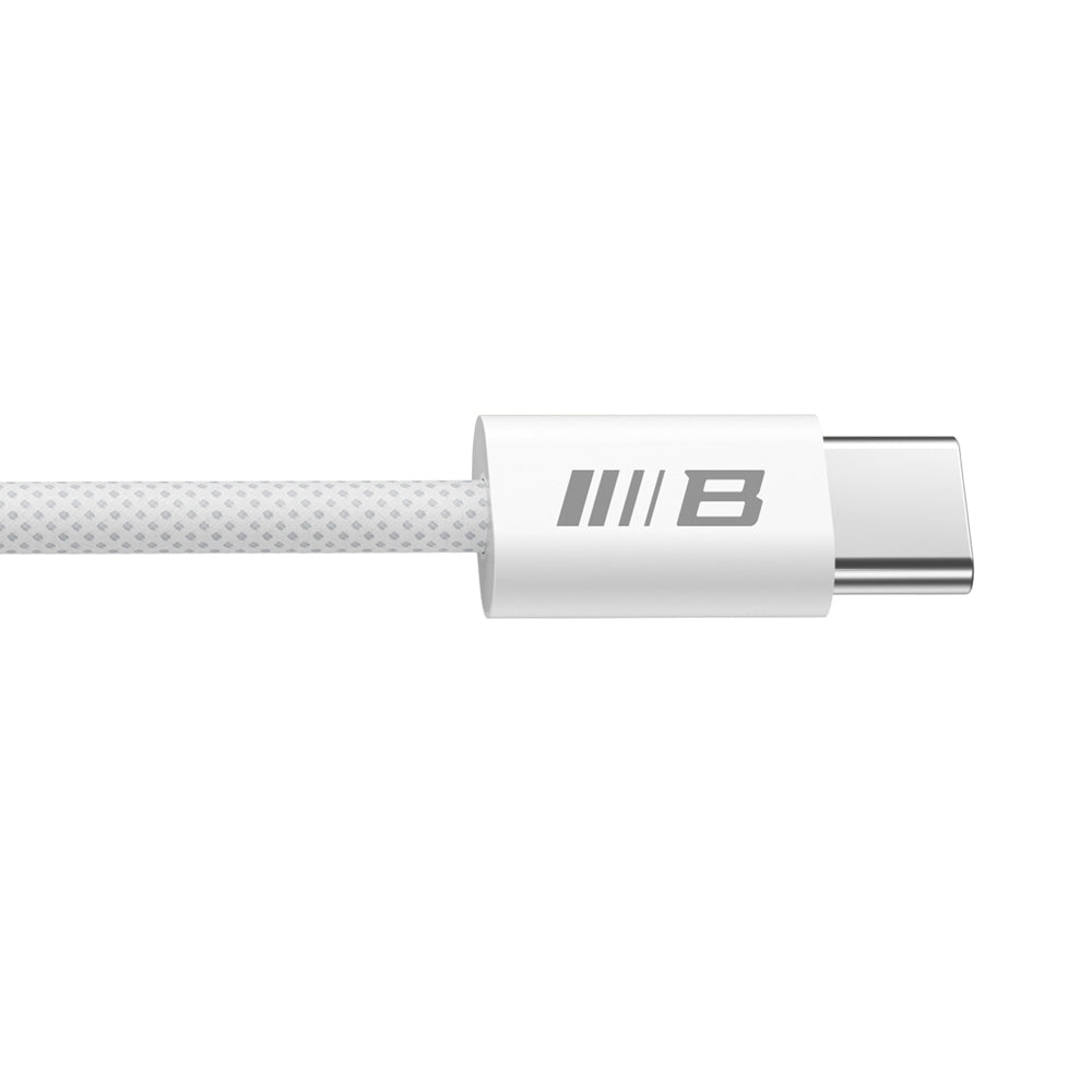 Kabel pro data a nabíjení USB-C - USB-C Blueo, 100W, 1.2m, bílý