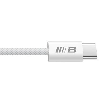 Kabel pro data a nabíjení USB-C - USB-C Blueo, 100W, 1.2m, bílý