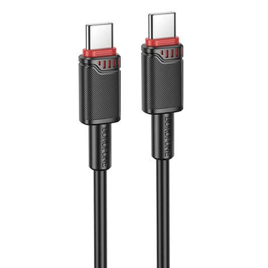 Datový a nabíjecí kabel USB-C - USB-C Borofone BX110 Beneficio, 60W, 1m, černý