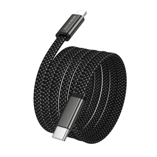 Datový a nabíjecí kabel USB-C - USB-C Borofone BX124 Peace, 30W, 1m, černý