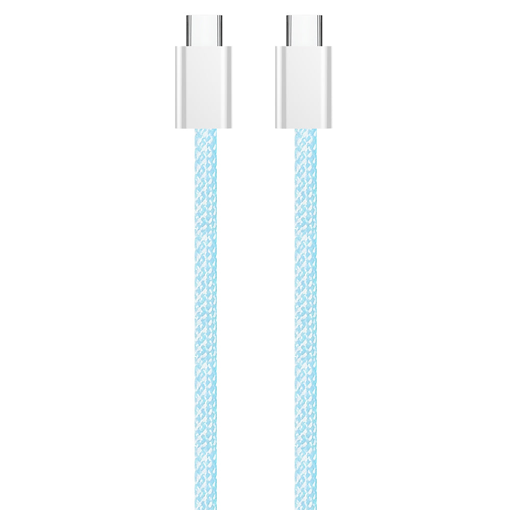 Datový a nabíjecí kabel USB-C - USB-C ColorWay CW-CBPDCC061, 60W, 1m, Modrý